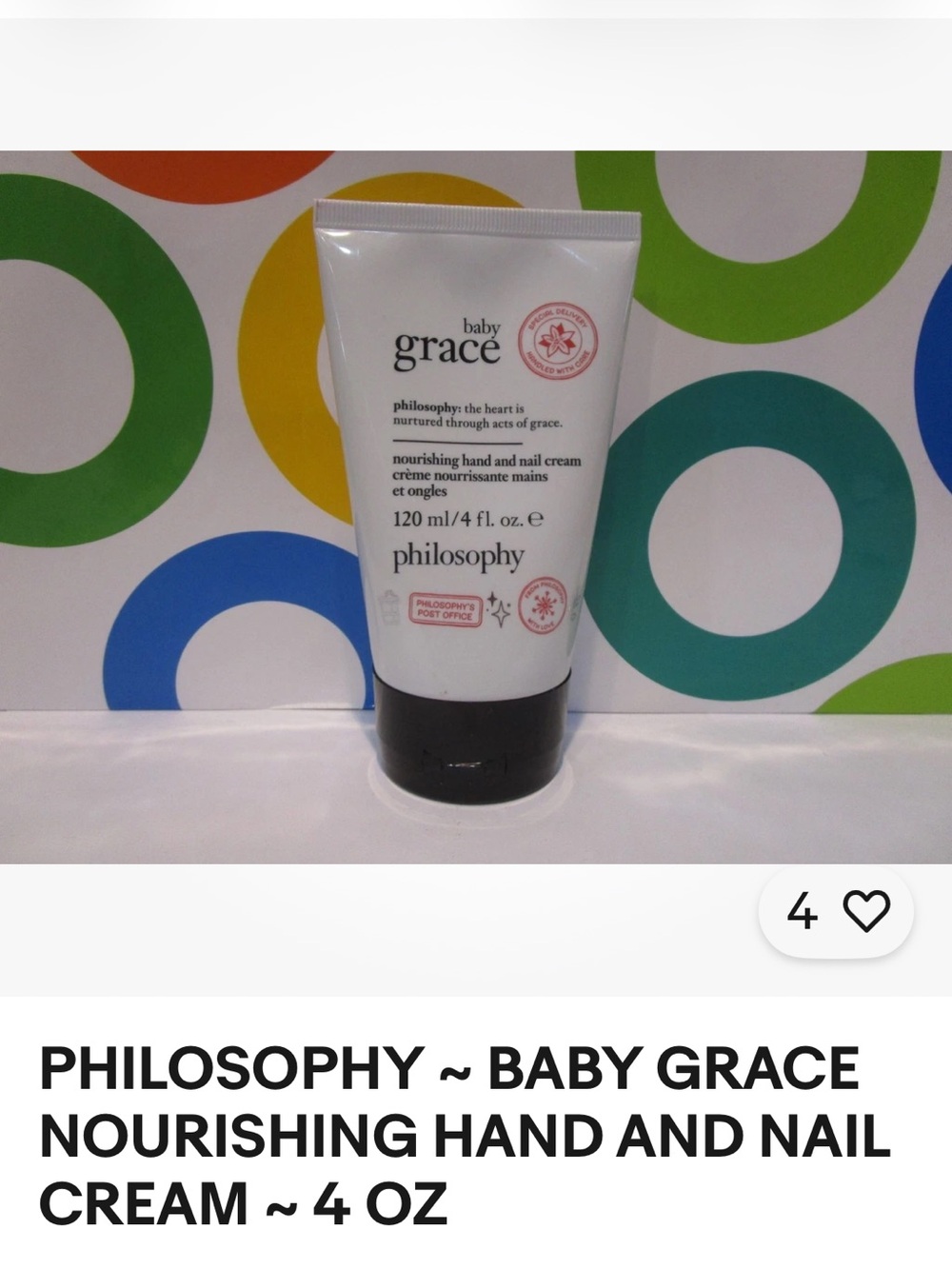 Philosophy Baby Grace Nourishing Hand and Nail Cream.